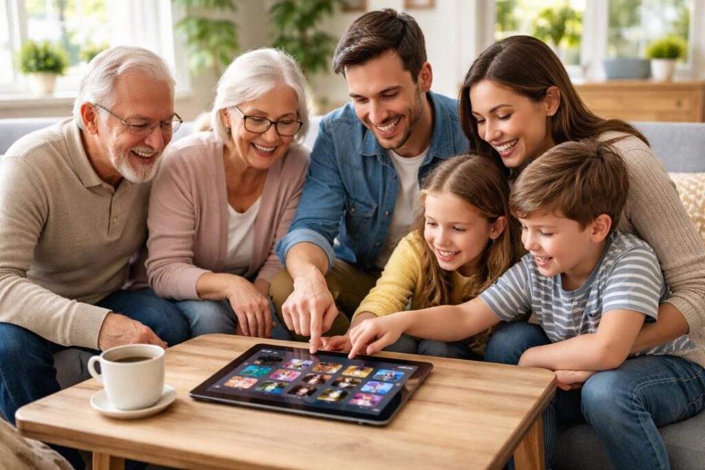 découvrez comment créer une watchlist familiale sur tablette tactile pour organiser vos films et séries préférés et arrêter de scroller pendant 30 minutes.