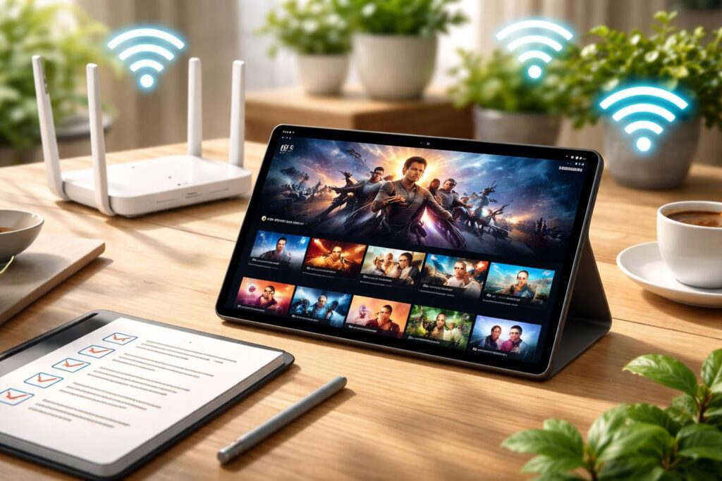 découvrez comment optimiser le streaming sur votre tablette samsung grâce au wi-fi 5 et 6. suivez notre check-list pour une connexion rapide et fluide.