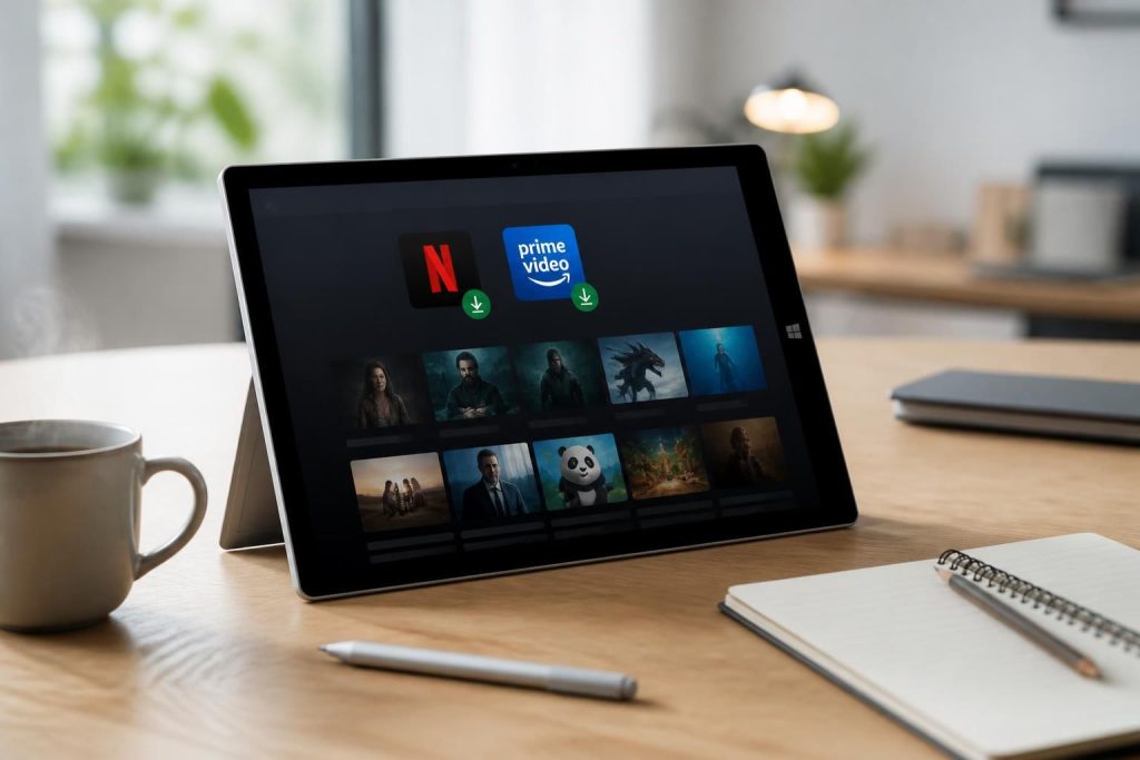 découvrez comment télécharger netflix et prime video hors-ligne sur votre tablette tactile microsoft avec nos astuces pratiques pour regarder vos séries et films préférés sans connexion.