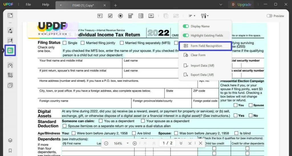 remplir un formulaire PDF